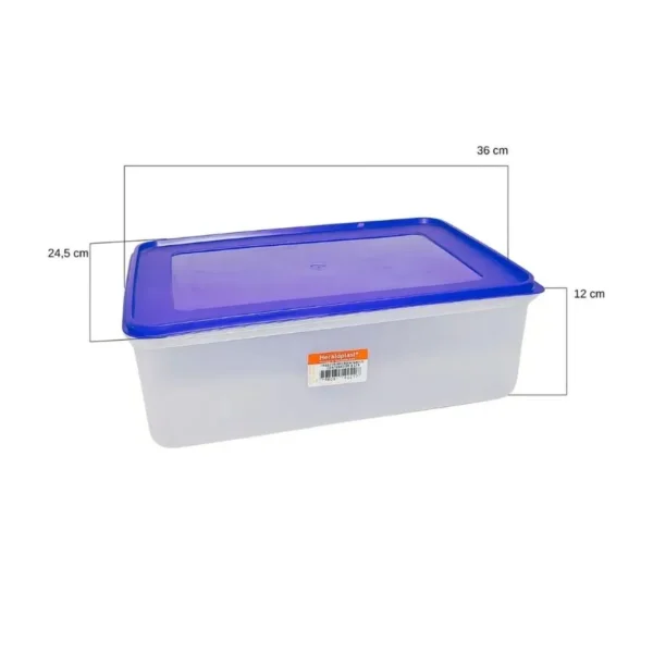 Hermético rectangular plástico 8 L – HERALDPLAST