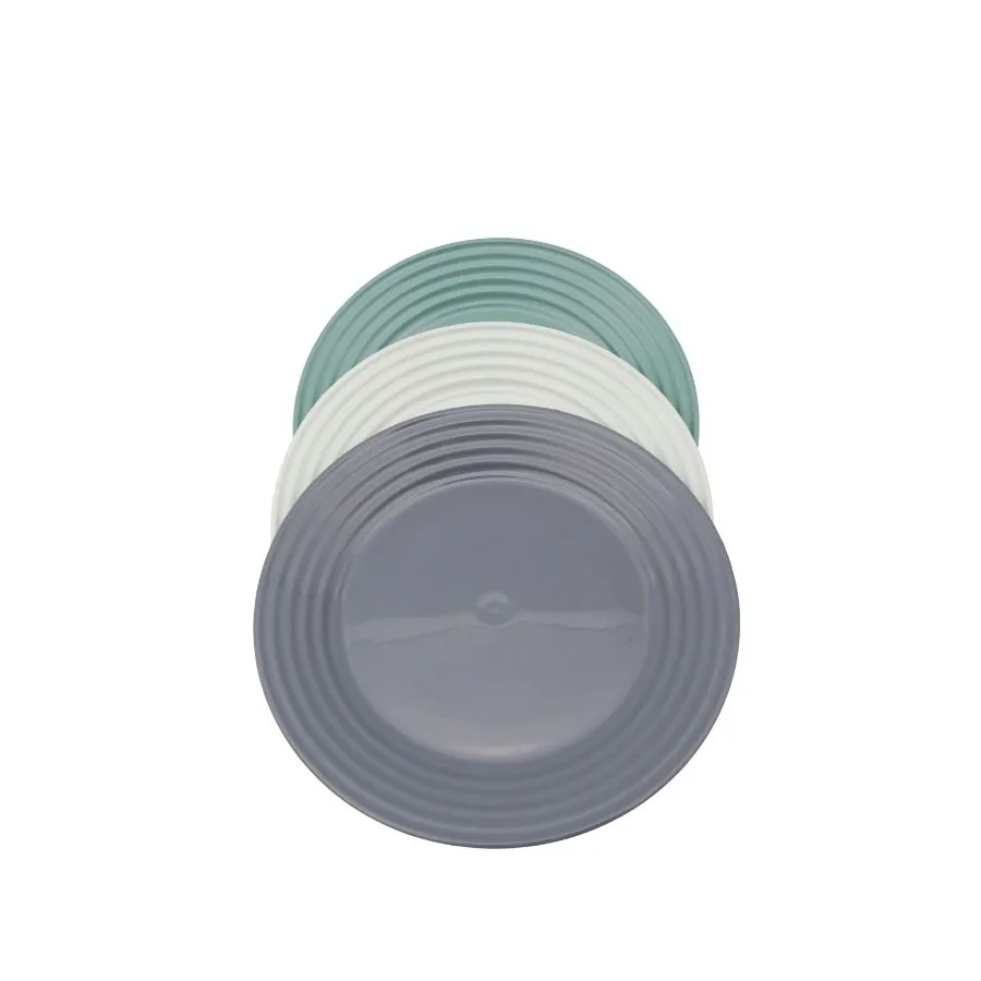 PLATO PLAST POSTRE ANILLADO RED