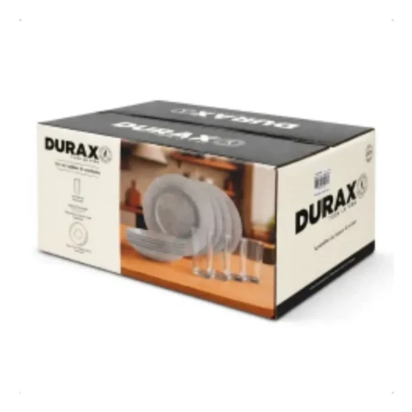 Juego vajilla vidrio 12 piezas – DURAX