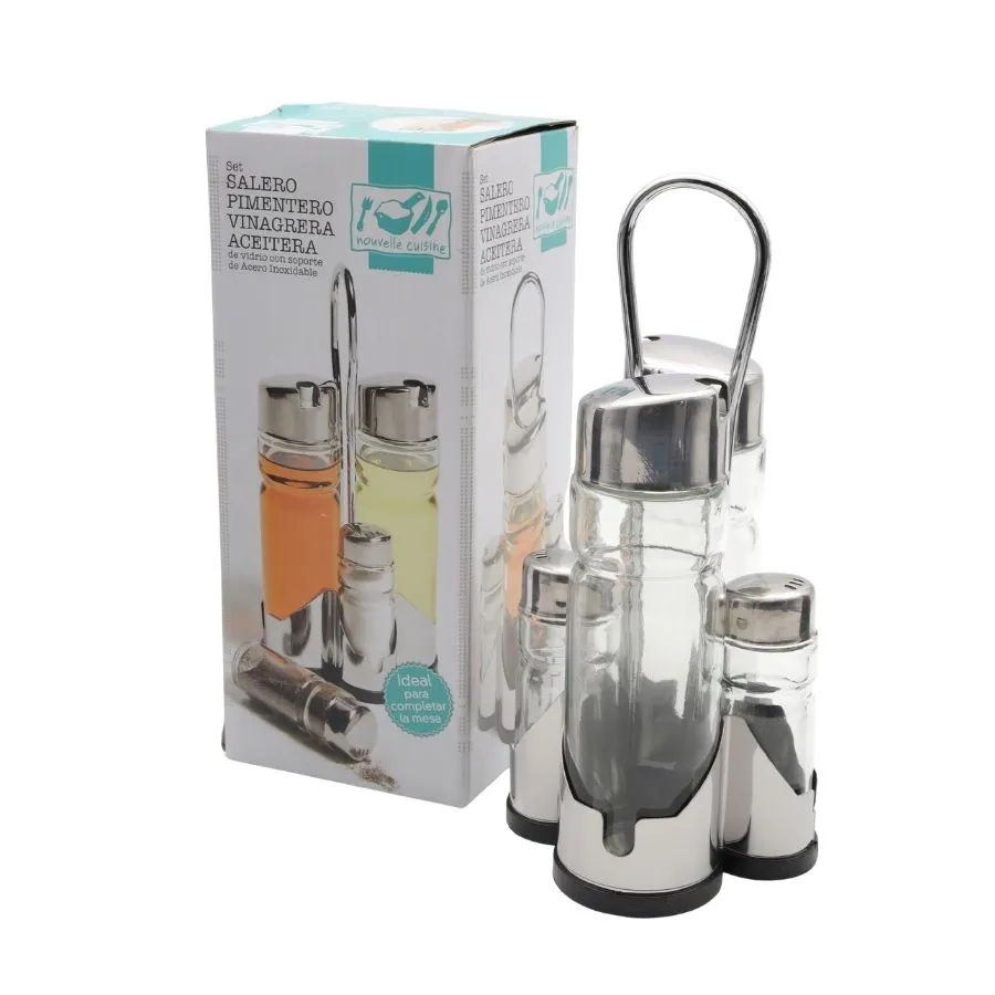 SALAD SET X 4 BASE + TAPA ACERO CUISINE
