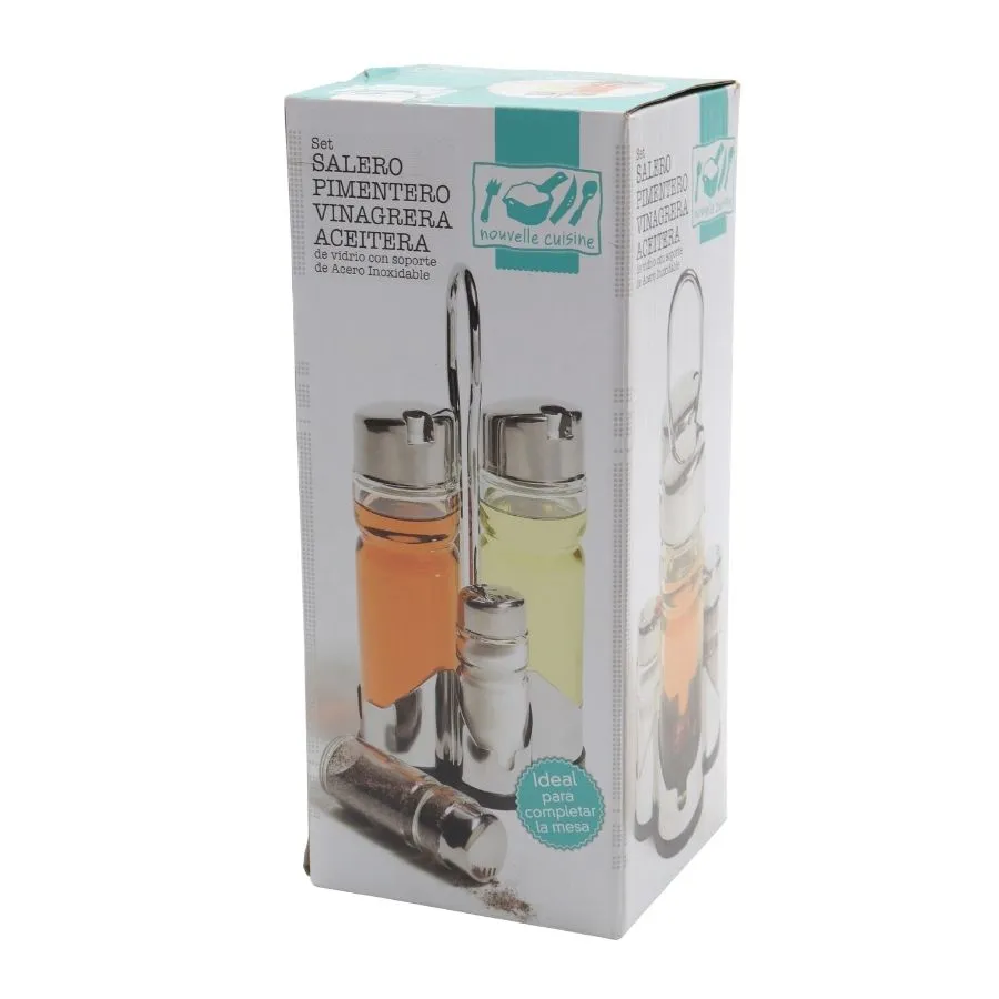 SALAD SET X 4 BASE + TAPA ACERO CUISINE