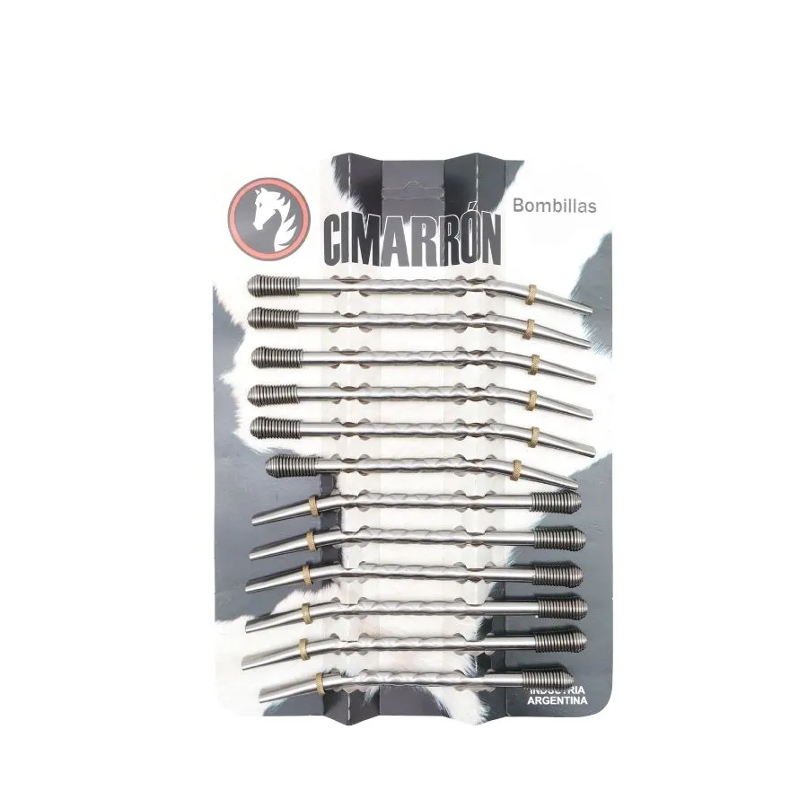 BOMBILLA CIMARRON x 12 LABRA c/VIROLA