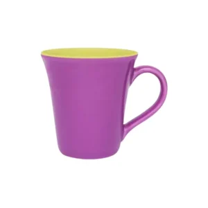 Jarro mug de cerámica Tulipa 330 ml verde/violeta – OXFORD
