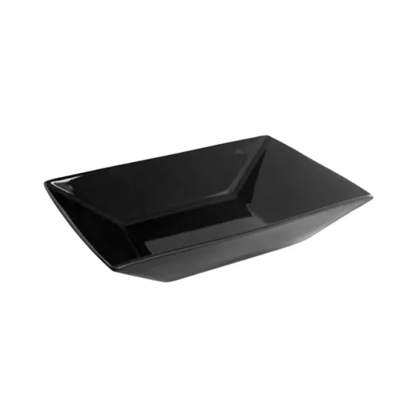 Plato hondo de porcelana Plateau Negro 23,5 x 16 cm – OXFORD