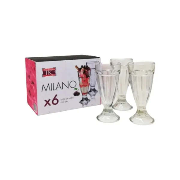 EST 6 VASOS MILKSHAKE "MILANO" 310ml TK
