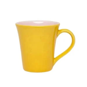 Jarro mug de cerámica Tulipa 330 ml amarillo/rosa – OXFORD