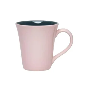 Jarro mug de cerámica Tulipa 330 ml rosa/verde – OXFORD