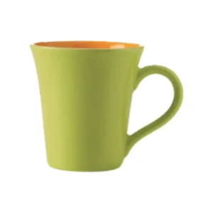 Jarro mug de cerámica Tulipa 330 ml verde/naranja – OXFORD