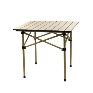 Mesa camping aluminio portátil desarmable 54 x 50 cm
