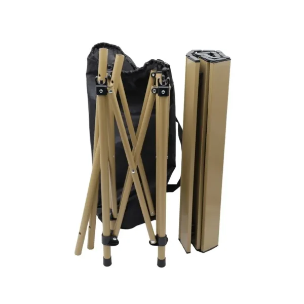 Mesa camping aluminio portátil desarmable 54 x 50 cm