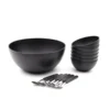 Set bowl, compoteras y cucharas Fusion x 13 piezas - CAROL
