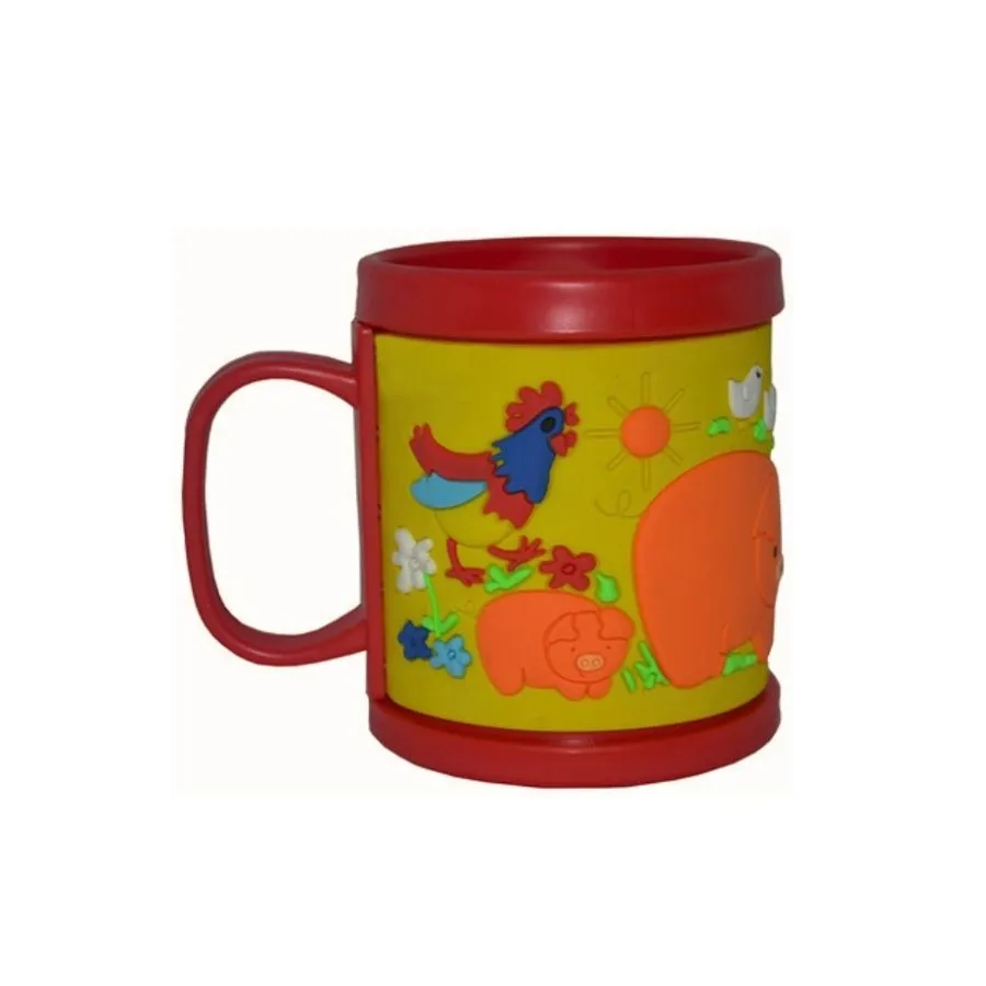 TAZA PLAST c/ RELIEVE "GRANJA"