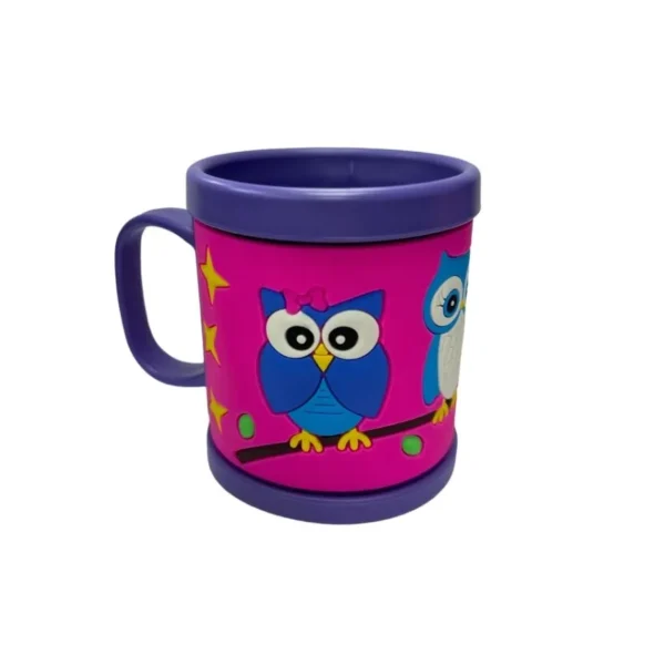 TAZA PLAST c/ RELIEVE "BUHO"