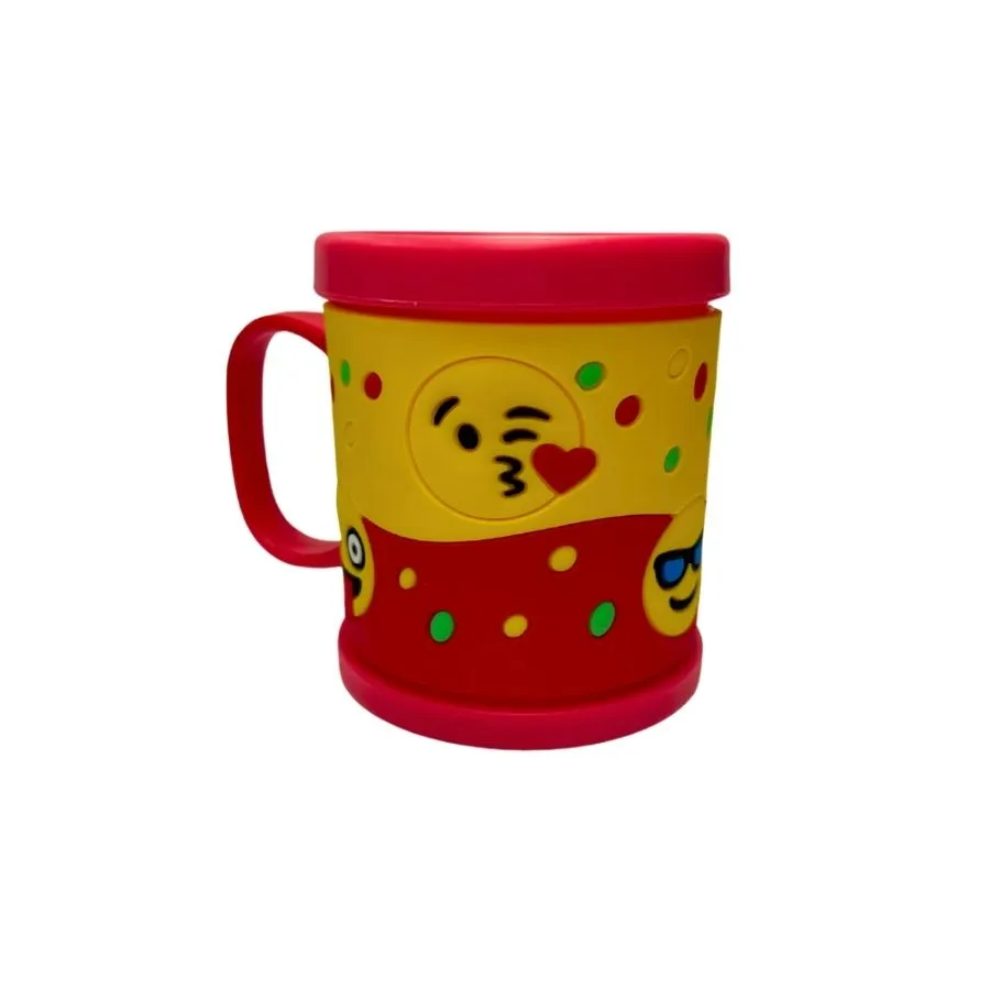 TAZA PLAST c/ RELIEVE "EMOJI"