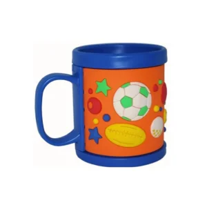 TAZA PLAST c/RELIEVE "PELOTAS"