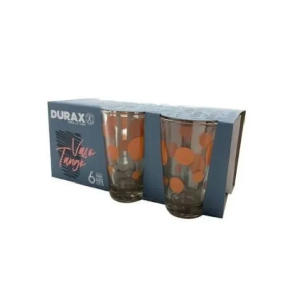 Set 6 vasos Tango Lunares rojo 400 ml – DURAX