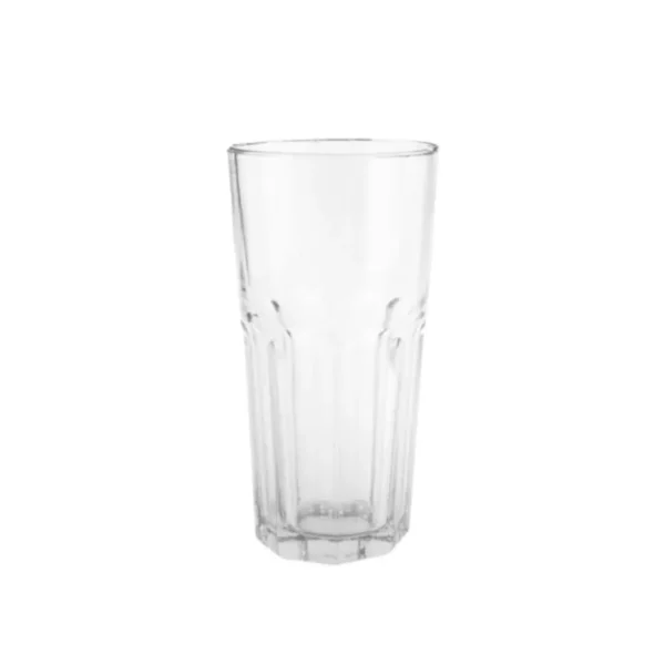 VASO VID DX FACETADO T/L TRANSP 330cc c/u