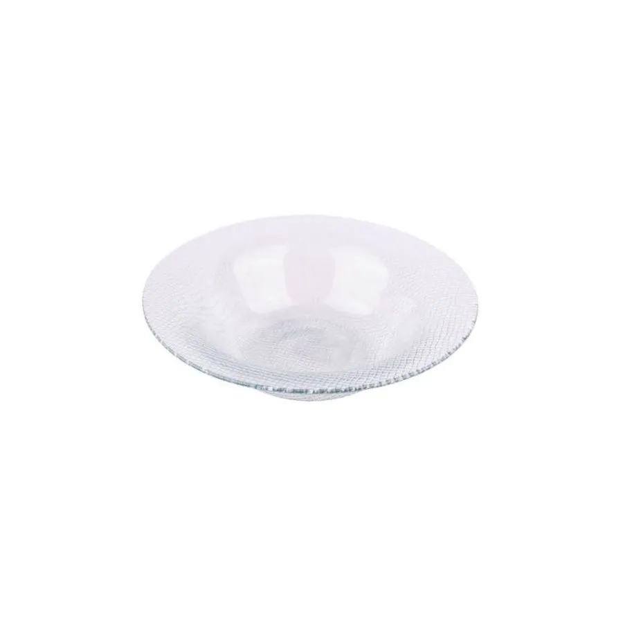 Plato hondo Módena vidrio transparente – DURAX