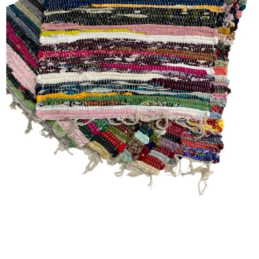 Alfombra rústica multicolor 40 x 65 cm – CORIMEL