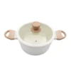 Cacerola antiadherente Granito blanca 20 cm - CAROL