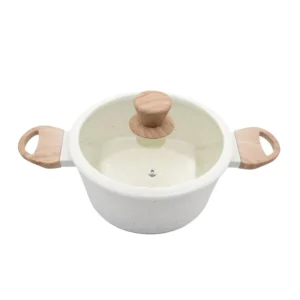 Cacerola antiadherente Granito blanca 20 cm – CAROL