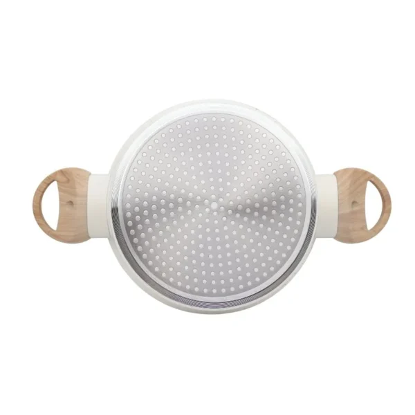 Cacerola antiadherente Granito blanca 22 cm – CAROL