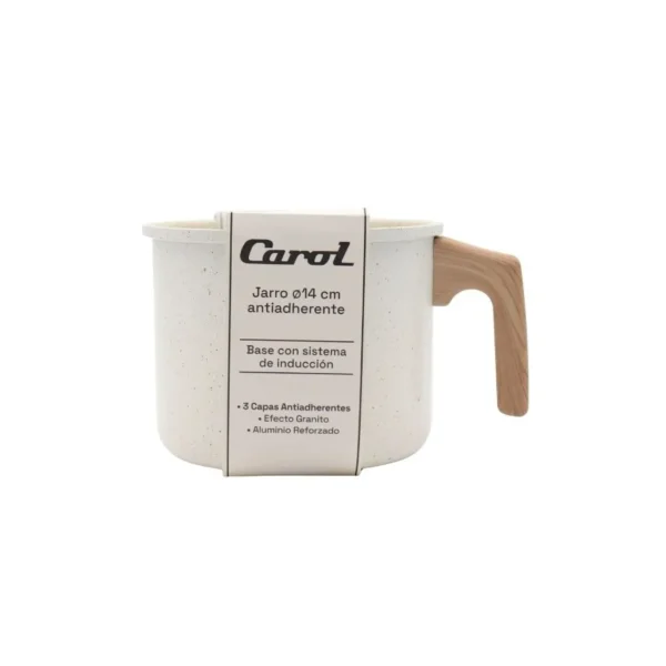 Jarro hervidor antiadherente Granito blanco 14 cm – CAROL