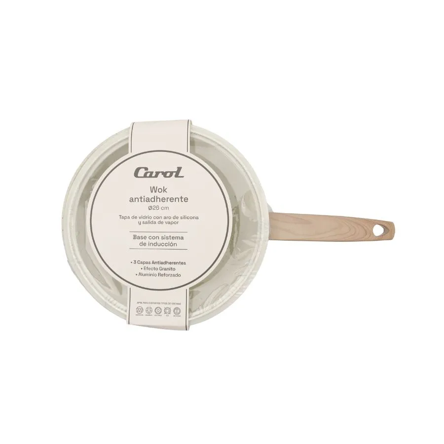 Wok antiadherente Granito 26 cm – CAROL