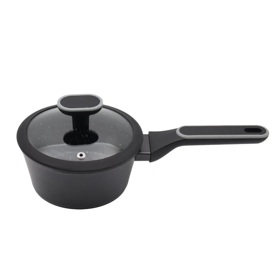 Cacerola antiadherente Granito negra 16 cm – CAROL