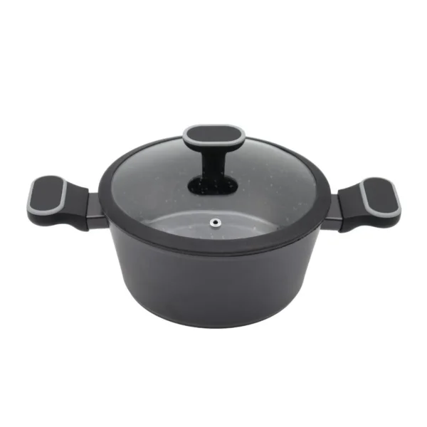 Cacerola antiadherente Granito negra 18 cm – CAROL