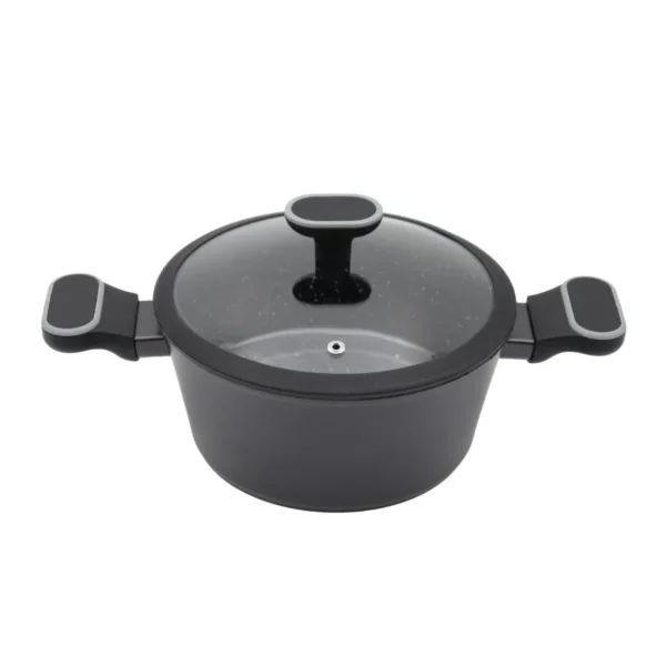 Cacerola antiadherente Granito negra 20 cm – CAROL