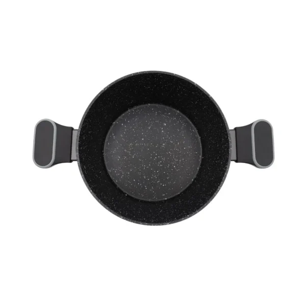 Cacerola antiadherente Granito negra 20 cm – CAROL