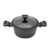 Cacerola antiadherente Granito negra 22 cm - CAROL