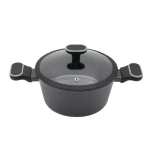 Cacerola antiadherente Granito negra 22 cm – CAROL
