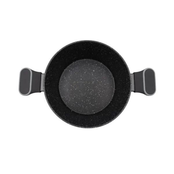 Cacerola antiadherente Granito negra 22 cm – CAROL