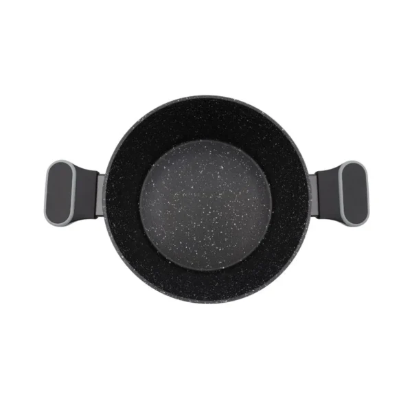 Cacerola antiadherente Granito negra 24 cm – CAROL