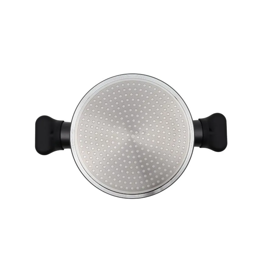 Cacerola antiadherente Granito negra 24 cm – CAROL