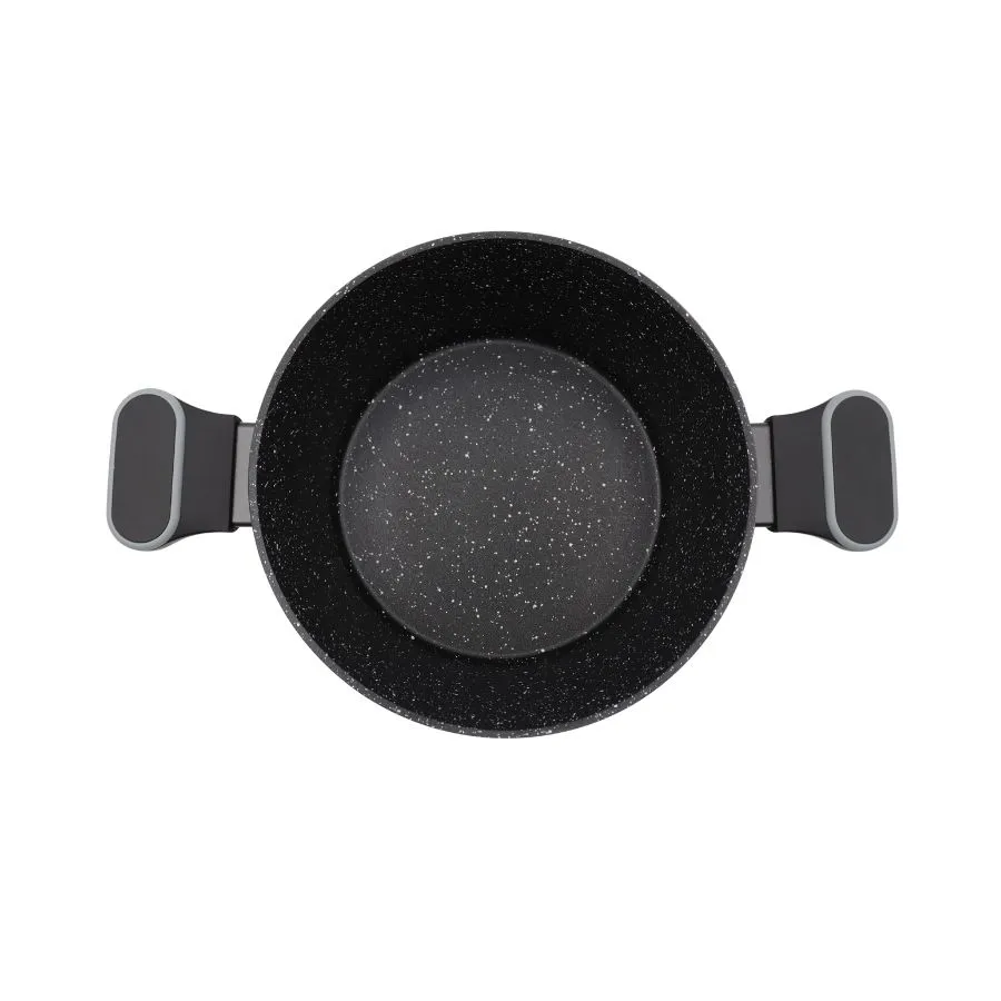 Cacerola antiadherente Granito negra 26 cm – CAROL