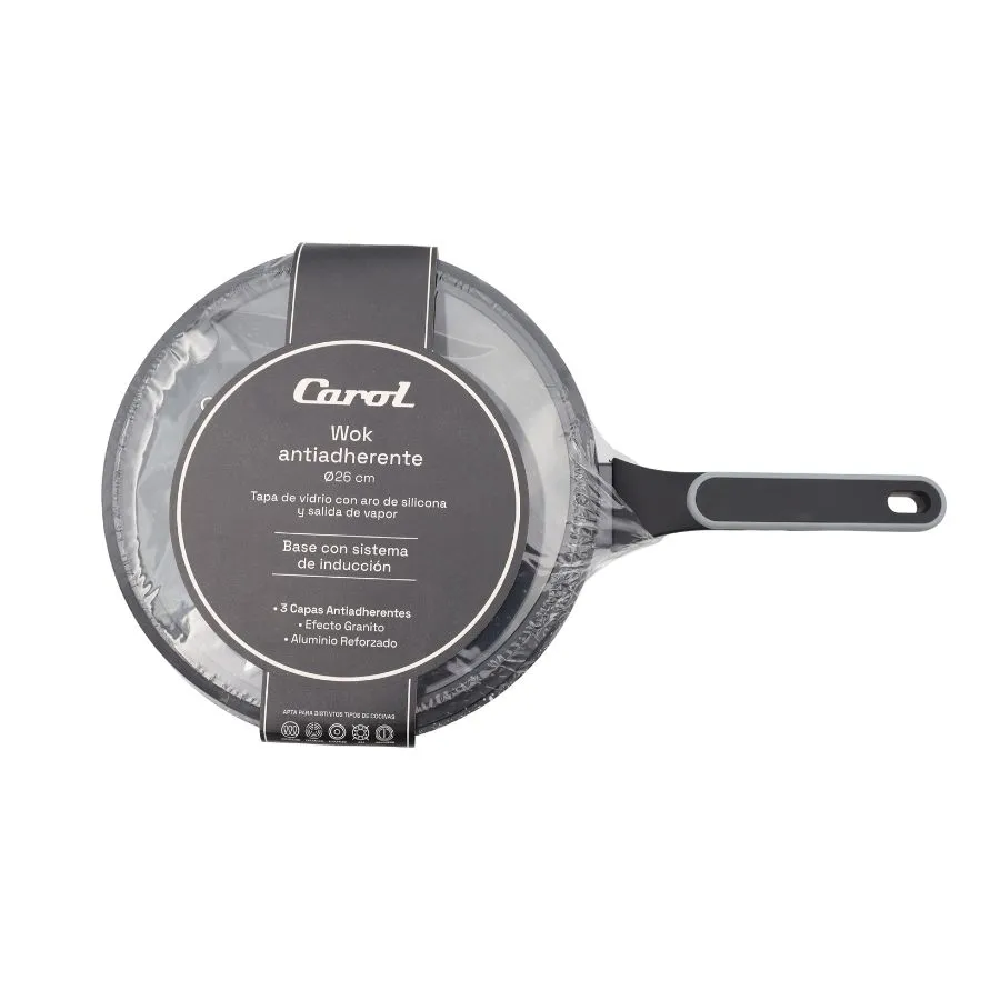 Wok antiadherente Granito 26 cm – CAROL