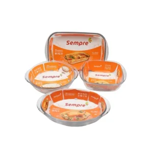 Set de asaderas de vidrio templado x 4 – SEMPRE