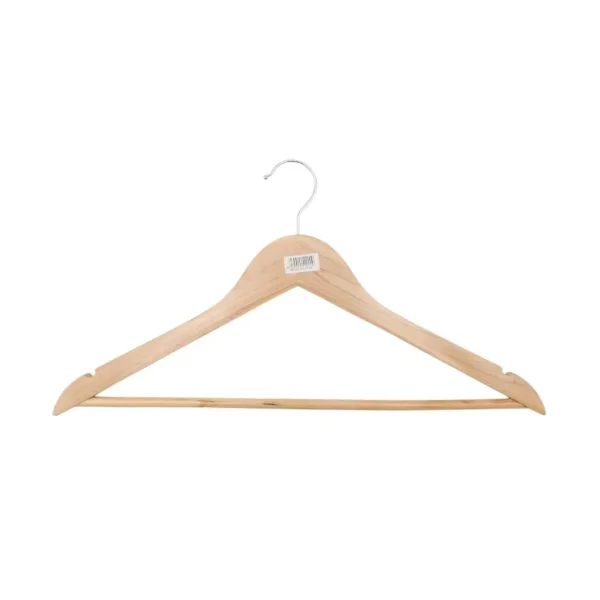 Percha madera lustrada 44 cm