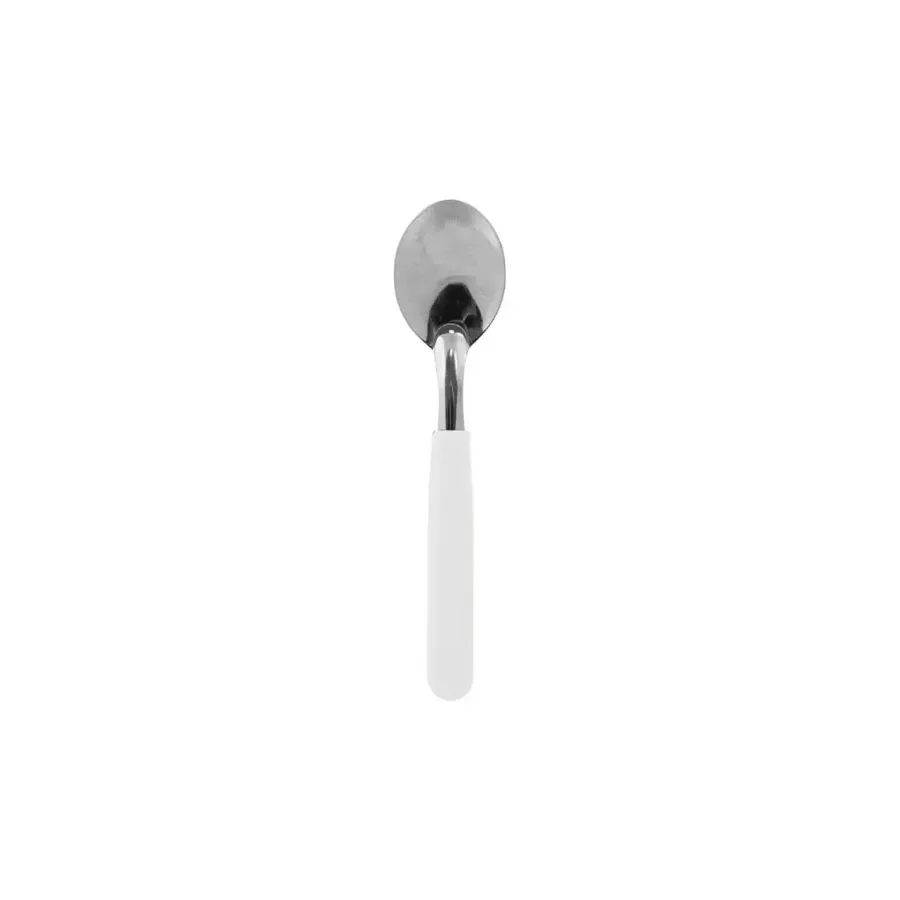 Cuchara de té mango plástico blanco x 12 – CAROL