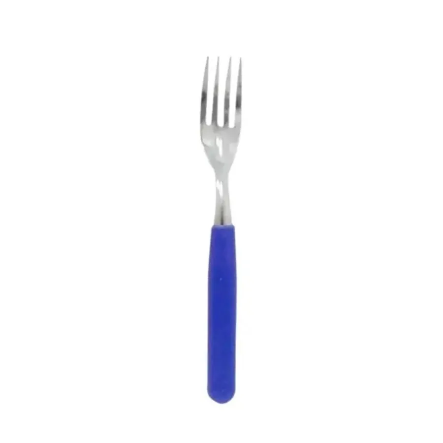 Tenedor mango plástico azul x 12 – CAROL