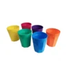 VASO PLAST FACETADO 350 cc " PARTY " SET X 6