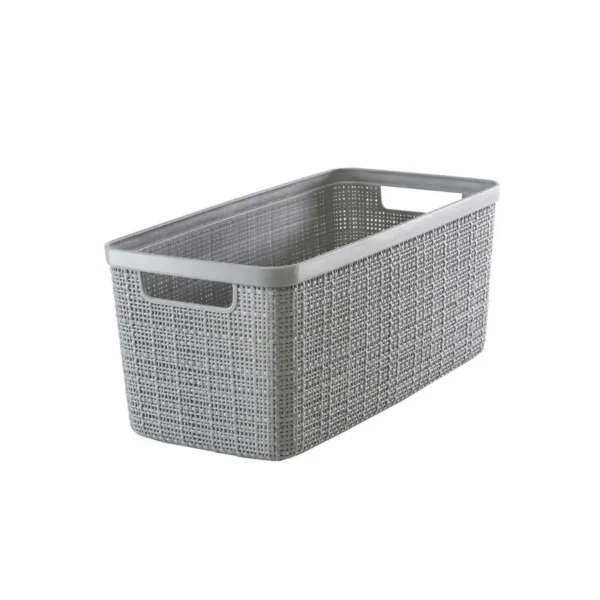 Caja plástica Yute 7 L sin tapa larga – KORB
