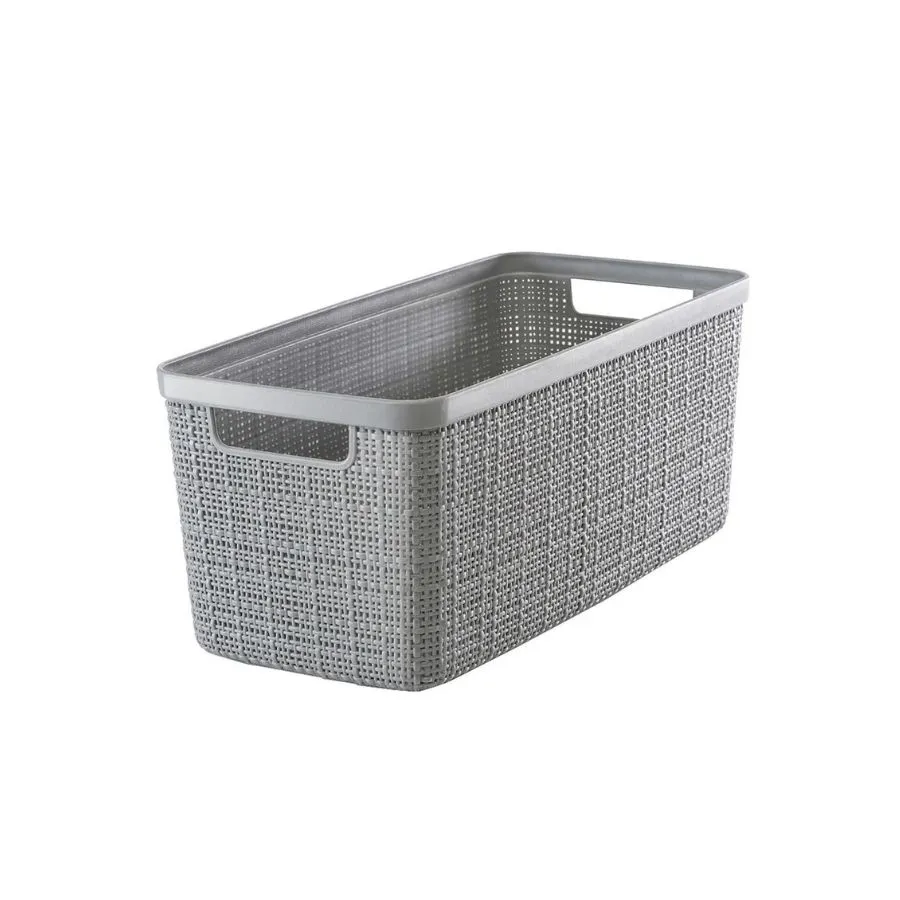 Caja plástica Yute 7 L sin tapa larga – KORB
