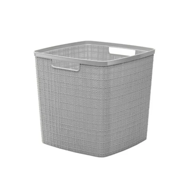 Caja plástica Yute 17 L sin tapa cuadrada – KORB