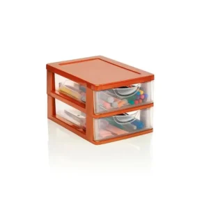 Organizador plástico apilable 2 cajones – STAR COMPANY