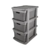 Cajonera plástica símil ratán x 3 - STAR COMPANY