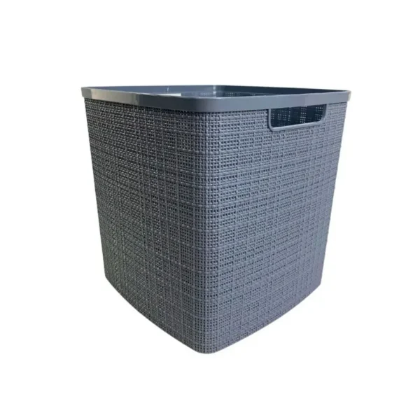 Caja organizadora plástica símil yute 20 L sin tapa – STAR COMPANY